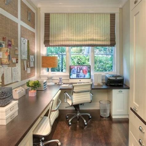 Great Home Office Layout For A Small Narrow Room But With Window On