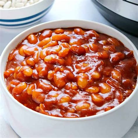 Easiest Instant Pot Baked Beans Crunchy Creamy Sweet