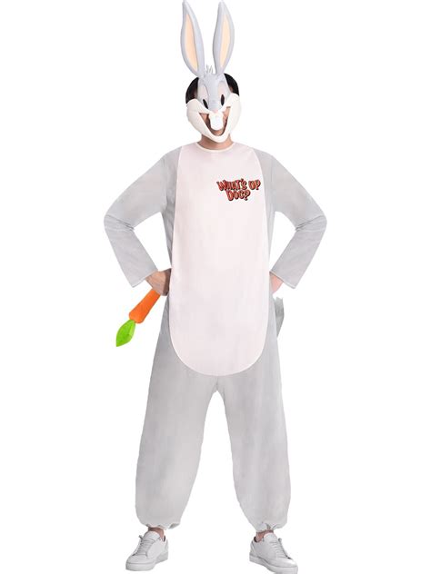 Adults Bugs Bunny Fancy Dress Looney Tunes Costume Cartoon Rabbit Book Week Mens 24 33 Picclick