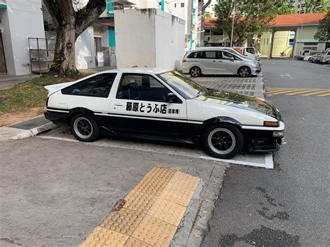 There something has changed only at the end. Rare Toyota AE86 Car In Bukit Batok Is Right Out Of ...