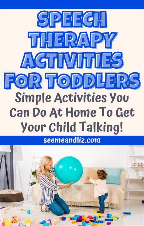 Speech Therapy Activities For Toddlers You Can Do At Home Artofit