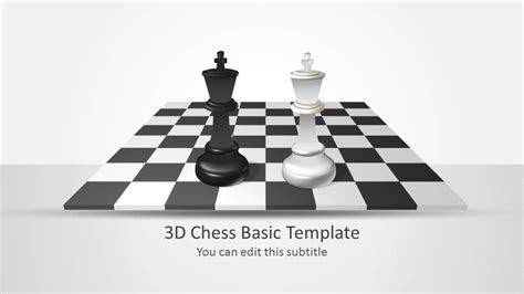 Basic 3d Chess Template For Powerpoint Slidemodel