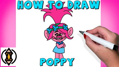 How To Draw Poppy Trolls Youtube