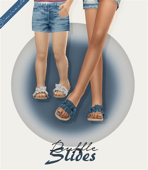Elliesimple S Ruffle Slides From Simiracle Sims 4 Downloads