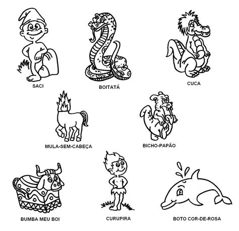 Desenhos Folclore Para Imprimir