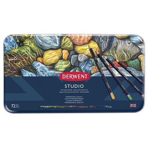 Derwent Studio Colored Pencil 72 Color Tin Set Walmart Com Walmart Com