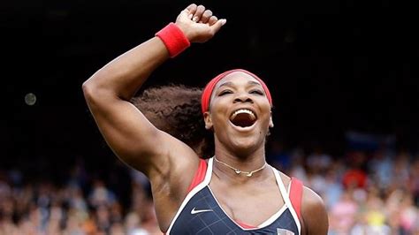 United States Serena Williams Celebrates After Defeating Maria Sharapova Of Russia To Win The
