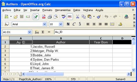 MICROSOFT EXCEL ESQUEMA DE UNA BASE DE DATOS