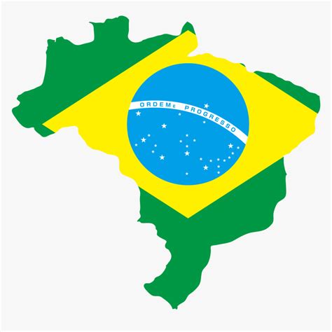 Transparent Brazil Flag Png Brazil Flag Country Shape Png Download