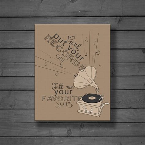 Items Similar To Put Your Records On 11x14 Canvas Artwork On Etsy