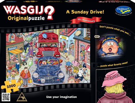 Wasgij Piece Jigsaw A Sunday Drive Board Game At Mighty Ape Nz