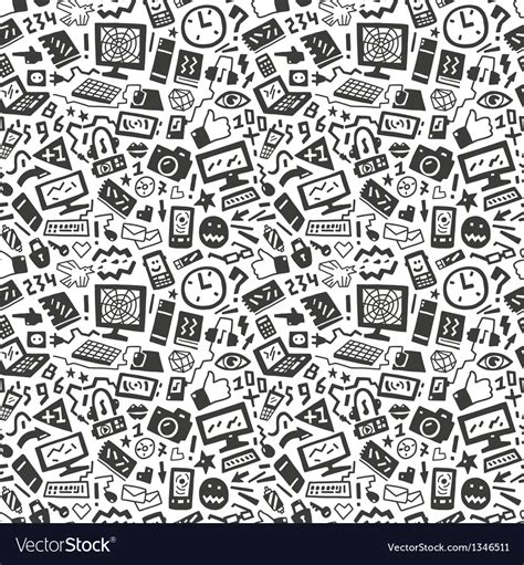 Technology Seamless Pattern Royalty Free Vector Image