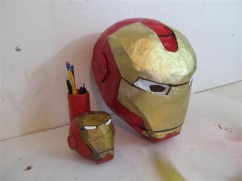 Papercraft.pdo file template for iron man these pictures of this page are about:iron man hand cardboard template. How to make the Iron Man Helmet - YouTube