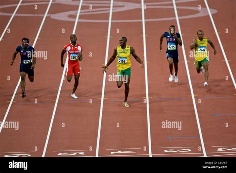 Usain Bolt Wins The 100m In World Record Time Of 969 Seconds At The