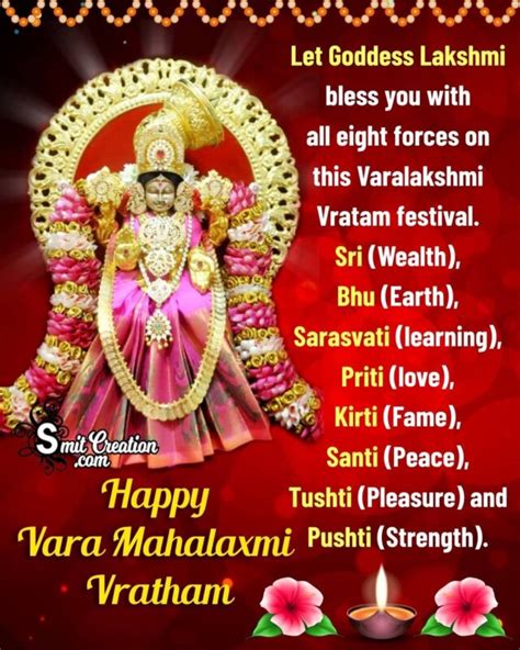 Varalakshmi Vrat Wishes Messages Images