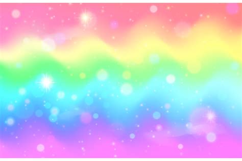 Unicorn Rainbow Wave Background Custom Designed