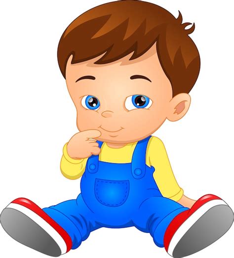 Premium Vector Cartoon Cute Little Boy