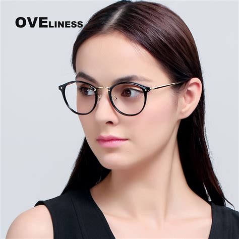 Fashion Reading Eyeglasses Clear Lens Optical Round Glasses Frames