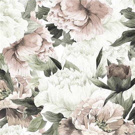 Anewall Blush Modern Classic Soft Pastel Floral Temporary