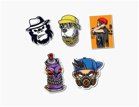 Pack De 20 Stickers Hip Hop P014 Mercado Libre