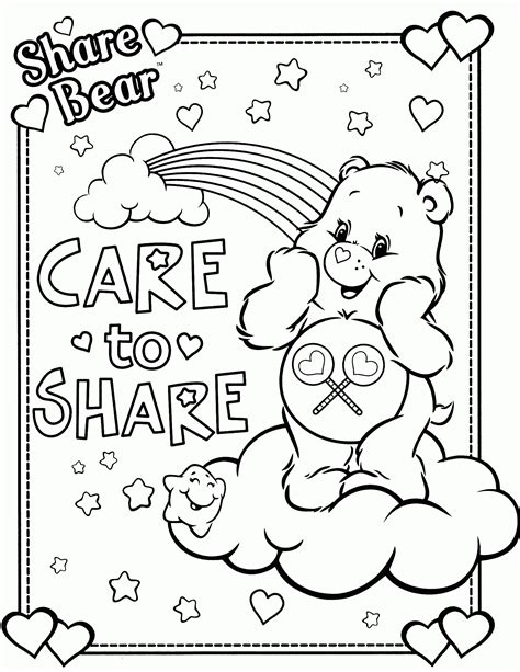 This particullar coloring image dimension is around 600 pixel x 832 pixel with approximate file size for around 72.52 kilobytes. Free Coloring Pages Of Care Bears - Coloring Home