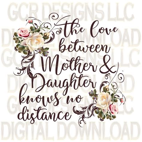 The Love Between Mother And Daughter Knows No Distance Instant Etsy