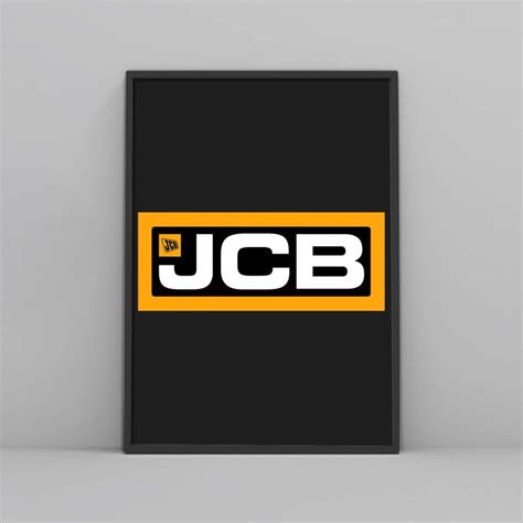 Jcb Logo Poster Poster Art Design