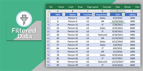 Vba Filter Column Filtering Excel Data Example Macro