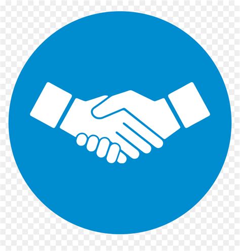 Handshake Icon Blue Png Shaking Hands Icon Blue Transparent Png Vhv