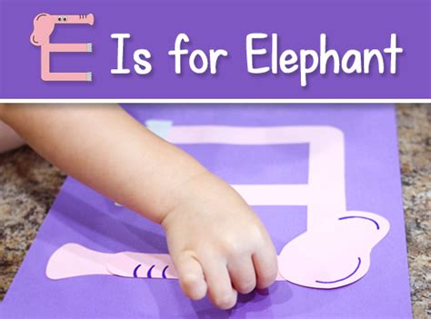 Printable Letter E Craft E Is For Elephant Free Download