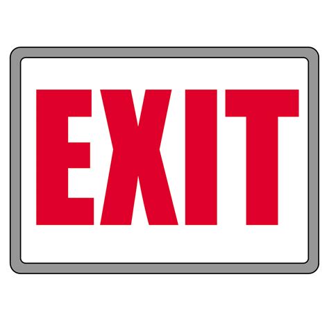 Exit Sign Clip Art Clipart Best