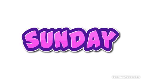 Sunday Logo Free Name Design Tool From Flaming Text