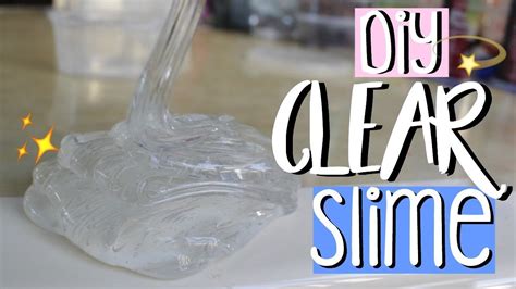 How To Make Clear Slime With And Without Borax How To Make Slime