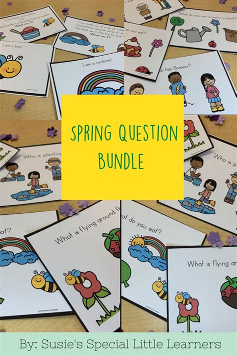 Spring Questions Bundle For Preschool Special Ed And Speech Early