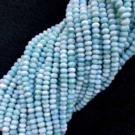 High Quality Natural Genuine Dominican Blue Larimar Hand Cut Loose