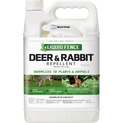 Postmaster steel posts fence post privacy with lattice top prices. Liquid Fence 1 Gal. Ready-to-Use Deer and Rabbit Repellent ...