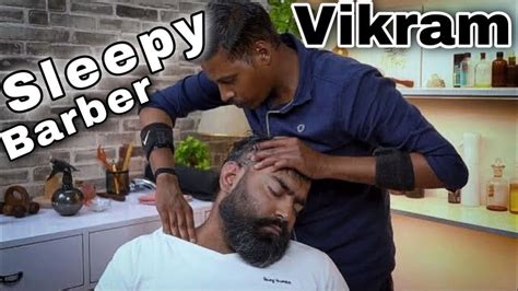 Vikram Sleepy Head Massage With Neck Crack Asmr Indian Massage Youtube