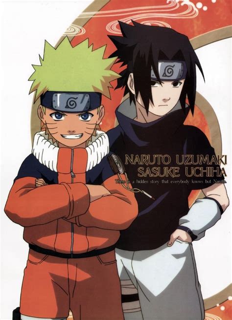 Official Art Naruto And Sasuke Naruto Uzumaki Naruto Team 7 Uchiha