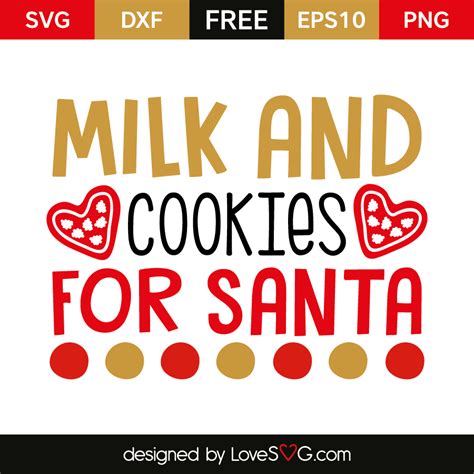 Milk And Cookie For Santa