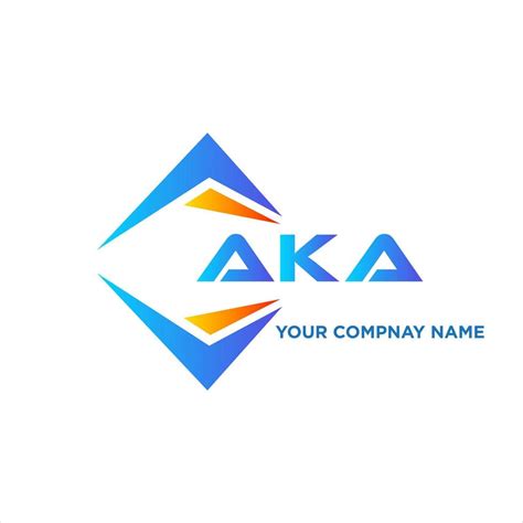 Aka Abstract Technology Logo Design On White Background Aka Creative