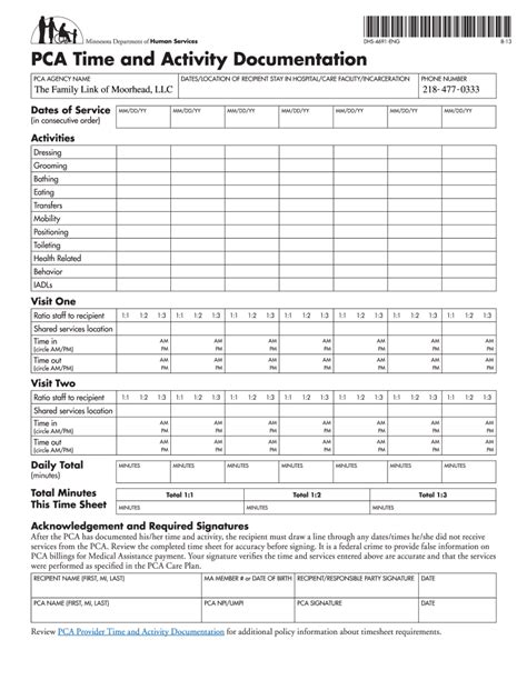 Pca Timesheet 2013 2024 Form Fill Out And Sign Printable Pdf Template