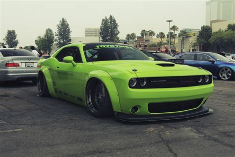 Green Dodge Challenger Coupe Liberty Walk Lb Works Dodge Challenger Rt