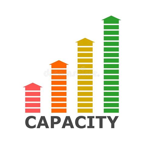 Capacity Vector On White Background Stock Vector - Illustration of header, growth: 126115730