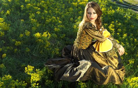 Free Images Plant Girl Flower Spring Autumn Yellow Flowers