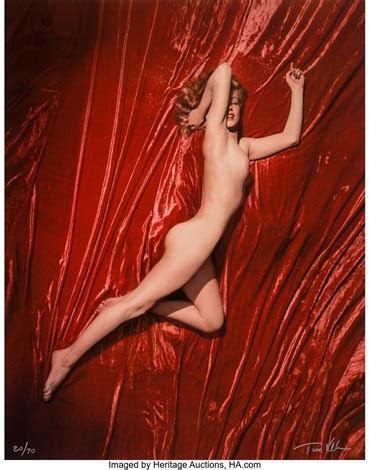 Marilyn Monroe Pose From Red Velvet Series By Tom Kelley On Artnet