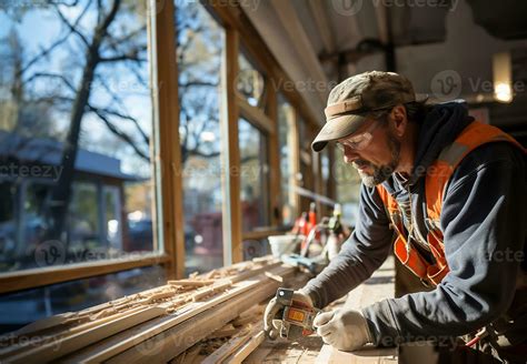 construction workers meticulously working on installing a door