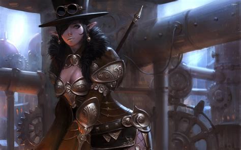 Steampunk Elf Girl Wallpaper Fantasy Wallpapers 25859