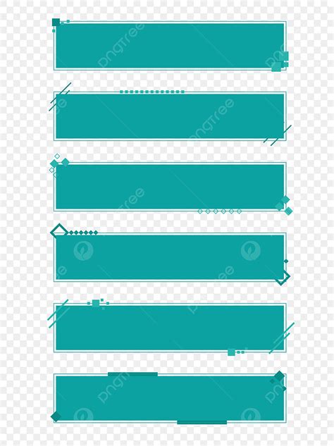 Title Box Clipart Transparent Background Business Geometric Line