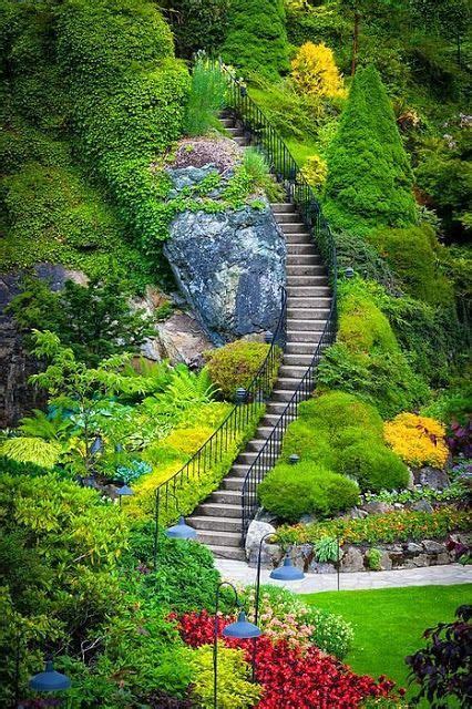 I Love Bc There Is So Much Eye Candy There Butchart Gardens Stairs