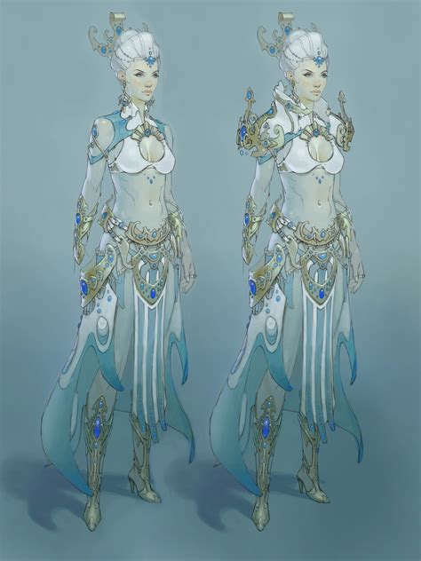 Artstation Guild Wars 2 Female Elementalist Concept